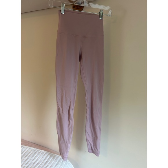 Lululemon Align High Rise Pant 25" Light Pink  Yoga Leggings Size 2 - Picture 1 of 5